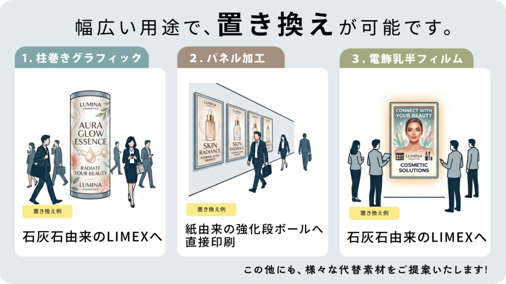 脱プラ素材への置き換え